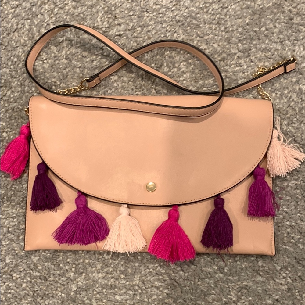 Chic Pink Tassel Women's Bag